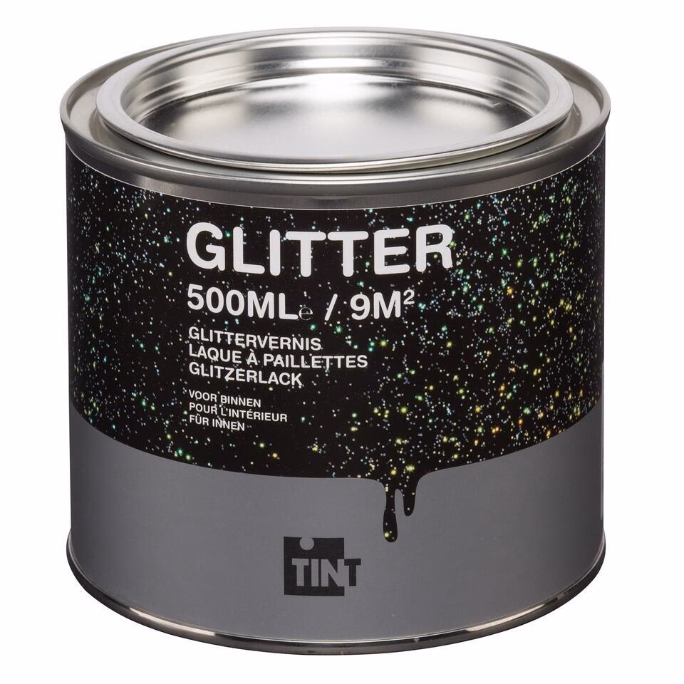 Kan glitter met verf gemengd worden?